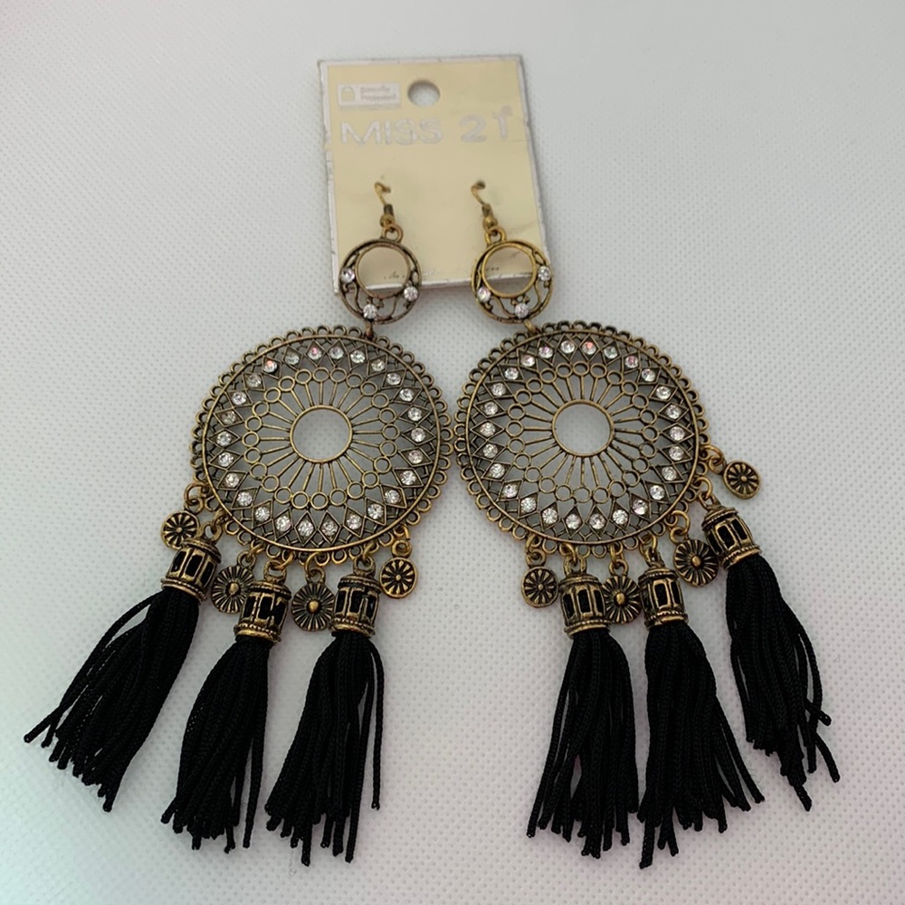 Gold Tassel Earrings - New!